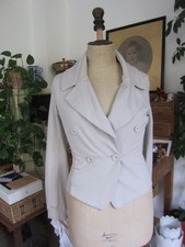 SCHIERHOLT SENSEWEAR Blazer Baumwolle + Elastan hellgrau Gr. S = 36