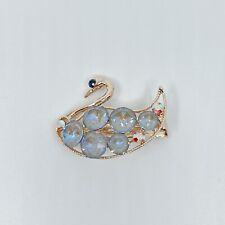 Haarklammer mit Swarovski® Kristall Schwan Haarspange Damen Geschenk Neu