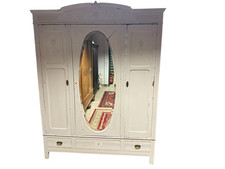Antik Shabby Chic Kleiderschrank Garderobe Regalausbau 160x217x54cm