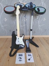 ROCK BAND 2 BUNDLE - PS3 2 4 5 / PLAYSTATION 3 2 4 5 - SPIEL + GITARRE + SCHLAGZ