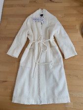 Zara Mantel weiss Wollmantel