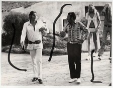 24x18 Vintage Archiv Foto 1970 Gunther Sachs + Prinz v. Hohenlohe in Portocervo