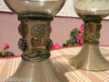 1 v. 2 Jugendstil Weinglas mit