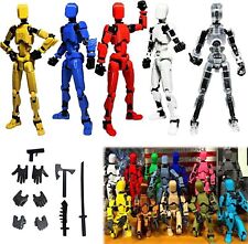 5x Mehrgelenkige Bewegliche T13-Actionfigur 3D-Gedruckter Roboter Titan 13 Figur