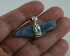 blauer Kyanit Anhänger roh