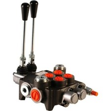 Hydraulikventil Handsteuerventil Monoblock Holzspalter, 2 DW,1 Schwimmstl. 80 L