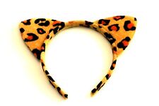 Haarreif Haarreifen Tiara Leopard Katzenohren Haarschmuck K220