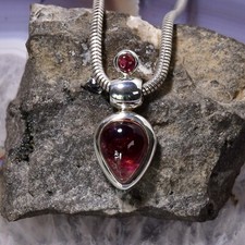 Turmalin Anhänger, 925er