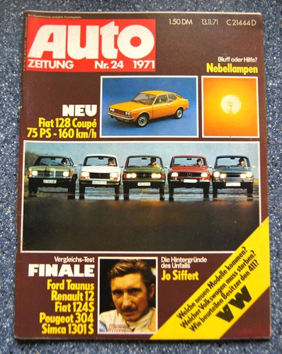 Auto zeitung fiat 128 - zeitung, 24/71