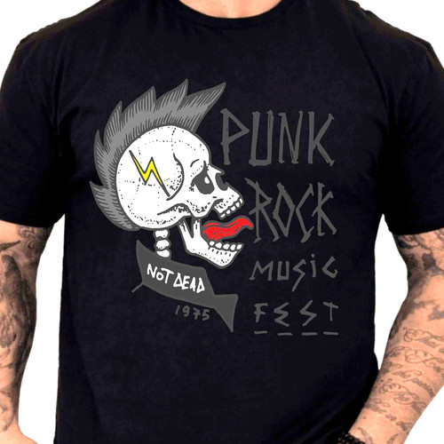Shirt punk rock musik - musik, fest