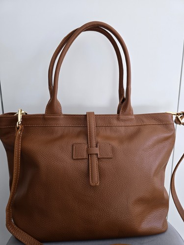 Damen leder handtasche shopper - leder,