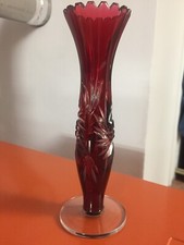 Schlanke Bleikristallvase
