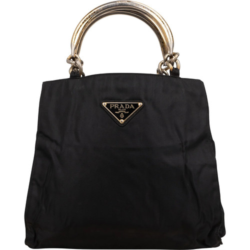 Prada nylon triangle handbag - nylon,