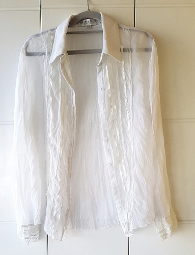 Designerbluse weiß