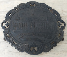 Gusseisen Eisen Andenken Untersetzer Berlin - Reichstagsgebäude - um 1900