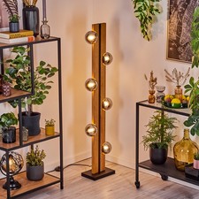 Edle Stehleuchte aus Holz &