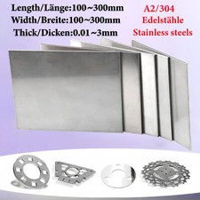 Stahlblech Edelstahl Bleche 0,01mm 1mm 2mm Bis 3mm Streifen V2A Platte Zuschnitt