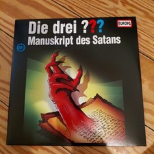 Die Drei ???  - Manuskript des Satans Vinyl LP Folge 221 NEUWERTIG 