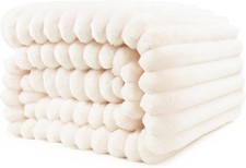 Kuscheldecke 200x230 cm – Flauschige Sofadecke für Mama, Frau & Freundin BEIGE