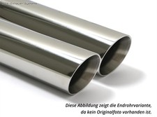  Edelstahl Sportauspuff Ø90mm Audi S4 B5 2x80mm abgeschrägt versetzt