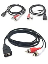 USB 2.0 Buchse auf 2 Cinch