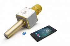 Technaxx  BT-X31 Karaoke Mikrofon MusicMan gold-weiß