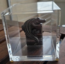 Zippo   Crocodile  Krokodil  Limitiert im Acrylwürfel  Ungezündet von 2013