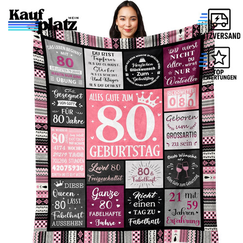 Geburtstag deko geschenk - 80.,