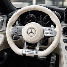 Mercedes AMG Lenkrad Weiß