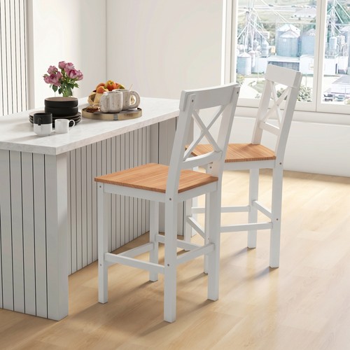 Homcom barhocker 2er set - 2er,