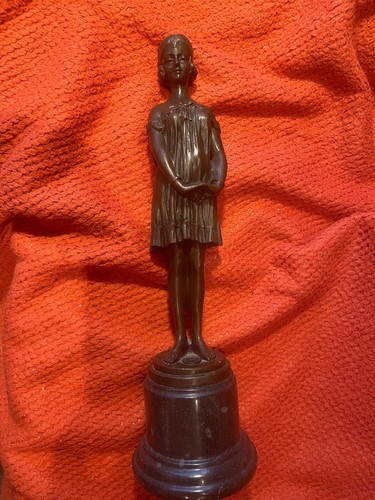 Signierte jugendstil bronze - signierte, jugendstil-bronze