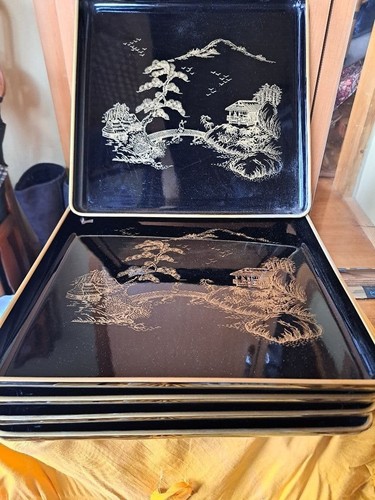 Wajima lack gold makie tablett - wajima,