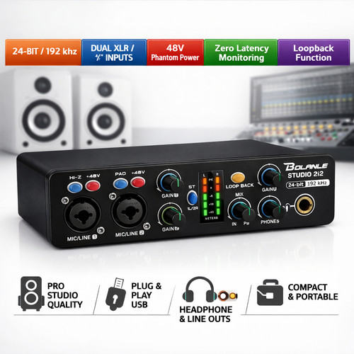 Bolanle studio 2i2 - bolanle, audio