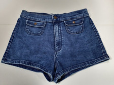 Hollister Jeans Shorts Hot Pants Damen Gr. 7 W 28 Blau Denim