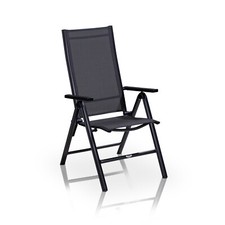 Gartenstuhl Hochlehner Klappstuhl Metall Outdoor Verstellbare Rückenlehne