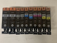10 x Canon Patrone PGI-525 + CLI -526 2 x SET BK C M Y Pixma iP4850 iP4950