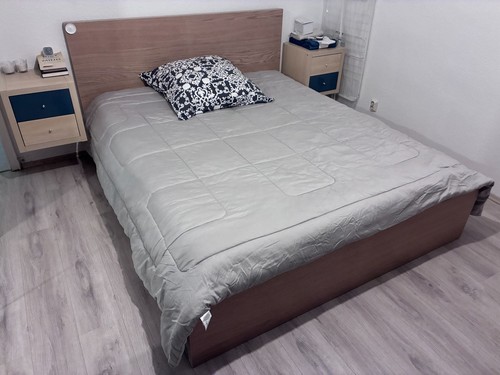 Malm bettgestell hoch - malm, mit