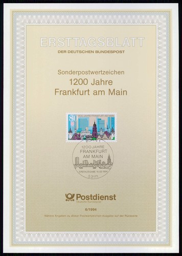 Brd bund etb ersttagsblatt - bund,