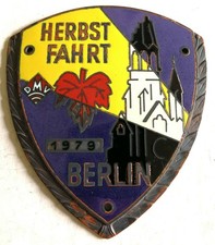 Plakette Herbstfahrt Berlin