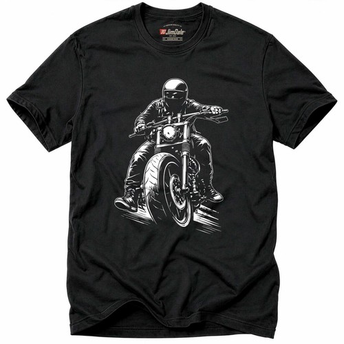 Biker shirt herren schwarz - t-shirt,