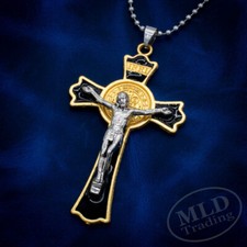 Gold Saint Benedict Cross