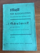 Noten für Blockflöte 1935