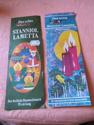 Altes echtes stanniol - 2x,