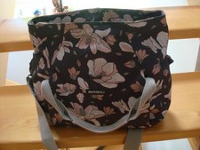 Fahrrad Lenkertasche für klickfix, Basil, blau geblümt, Tasche, Gr. S