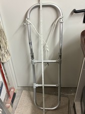 Marine  3-stufig Boot Badeplattform Treppe zum einklappen - ALU  PVC Decksleiter