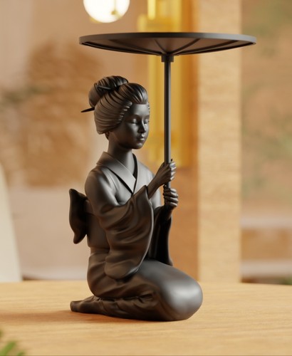 Silent geisha skulptur - geisha,