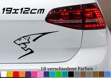 Löwe Aufkleber 19x12cm Peugeot Optik Silhouette 206 207 208 307 308 407 RCZ JDM