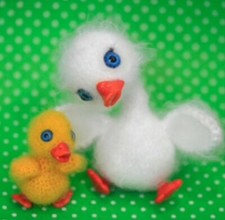 Stricktiere gehäkelt 3 Stück