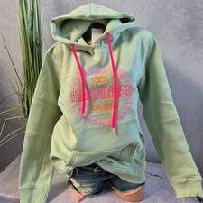 Zwillingsherz Hoodie Sweatshirt Pullover Salbei Model Sarah S/M bis L/XL (1 566)