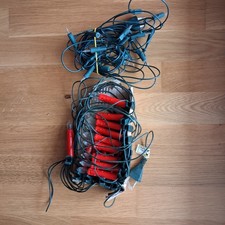 3 Lichterkette - rote Kerzen -